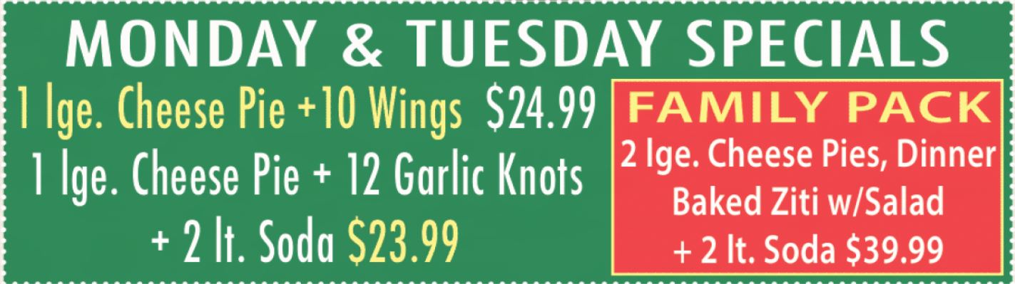 Mon Tues special